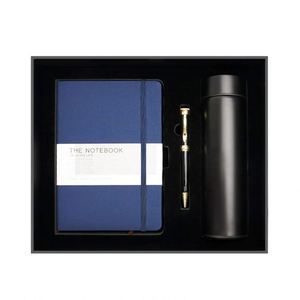 Promotion Custom Design Luxury Package PU Leather Notebook Gift Box <b>Journal</b> A5 Writing Notebook Gift Set for Business - Product Image 1