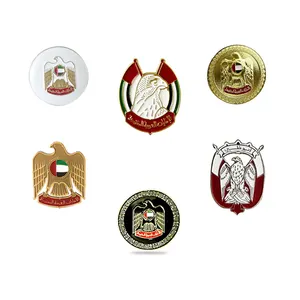 52 Uae Falcon Map Magnetic Pin Malaysia Custom Metal Crafts Brooch Badges Lapel Enamel Uae National Day Pins