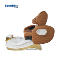 Chaise moderne européenne de spa et pédicure inclinable en fibre de verre sans tuyau Fauteuils de bain de pieds pour spa Nail Tech Pas de plomberie pour salon de manucure