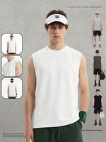 Débardeur de sport pour homme en coton Dry-Fit, idéal pour l'entraînement, la course et la gym, sans manches, décontracté