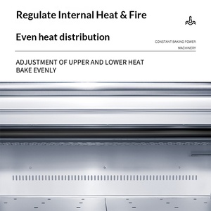 Horno Eléctrico Comercial de Dos Niveles y Cuatro Placas de Gran Capacidad para Hornear Maíz, Pan, Pastel de Luna, <span class=keywords><strong>Pizza</strong></span> y Pasteles para Panaderías y Pastelerías - Product Image 3