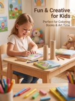 Ensemble de crayons de couleur, 6 couleurs, mini, bois naturel, hexagonaux, non toxiques, mine lisse, tube en papier kraft écologique, cadeau pour enfants, vente en gros, OEM personnalisé