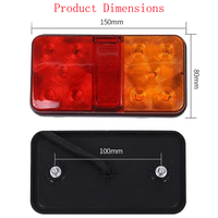 Nouveau feu arrière de haute qualité 12V 24V 10 LED, clignotant, feu stop, feu de freinage pour voiture, camion, remorque, caravane