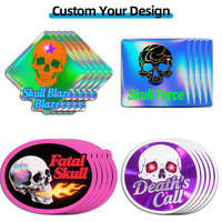 Logo étanche adhésif personnalisé hologramme mini autocollants étanches holographiques autocollants décoratifs pour ordinateur portable