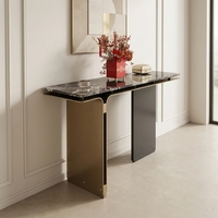 Table console en marbre moderne de luxe sur mesure de haute qualité pour salon et hôtel