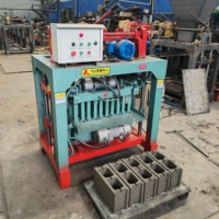 Ligne de production semi-automatique de blocs de fabrication de matériaux de construction Machines Équipement de construction domestique Machine de fabrication de briques
