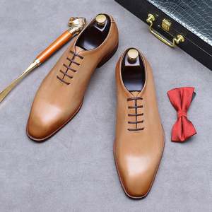 Nouvelles Chaussures Habillées en Cuir pour Hommes 2025 – Tendance, Qualité Supérieure, Bout Pointu, Rehaussantes, à Lacets, Idéales pour l'Automne - Product Image 5