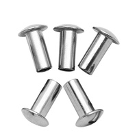 Rivets tubulaires longs à tête ronde en acier inoxydable 304, clous creux, rivets semi-creux, pièces de quincaillerie en gros