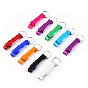 Custom Laser Logo Colorful Metal Bottle Opener Keychain Multifunctional Portable Aluminum Alloy <b>Beer</b> Bottle Opener - Product Image 6