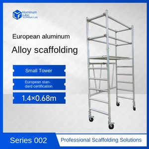 Giàn giáo hợp kim nhôm hiện đại di động nâng gấp trang trí thang nền tảng dày ngựa phân chân máy di động - Product Image 3