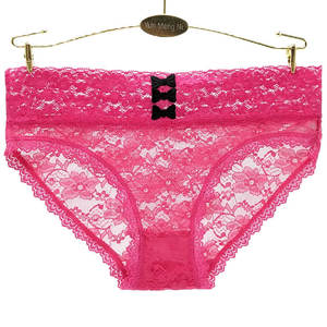 Yun Meng Ni Underwear New Transparent Underwear Fancy Lace <strong>Sheer</strong> Women's <strong>Panties</strong> - Product Image 4
