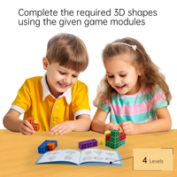 Blok paten mainan Puzzle blok kompatibel Tautan kubus mainan edukasi mainan kreatif kubus 3D