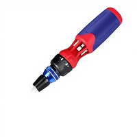 Jeu de tournevis multi-embouts WORKPRO 12-en-1 avec embout de 1/4 po, mécanisme de chargement rapide à tête plate et embouts double face intégrés dans le manche