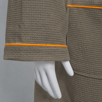Peignoir doux en tissu gaufré pour hôtel et spa, avec capuche, pour adultes, style enveloppant, idéal pour la maison et les centres de villégiature, vente directe usine, lavable en machine