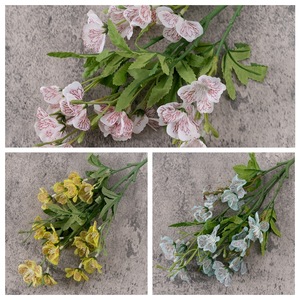 Fleurs artificielles Orchidée dansante Jaune Bleu Décoration Maison Bouquet de Mariage Plante Murale Allée DY1-124A - Product Image 3