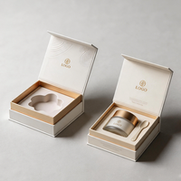 Boîte cadeau en carton rigide de luxe, sur mesure, avec impression en relief du logo, pour emballages de soins de la peau, crème pour le visage et les yeux
