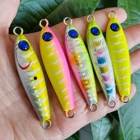 Señuelo de Pesca MISTER JIGGING, Señuelo Metálico para Pesca, Fabricación de Señuelos de Plomo 3D para Pesca Costera, Jigs Lentos Cromados, Jig Metálico Lento de 40g