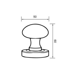 Poignée de porte VASKY moderne en laiton chromé satiné avec installation facile et garantie de 3 ans pour la sécurité de la porte - Product Image 6