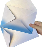 Enveloppes cadeaux en papier personnalisables avec logo imprimé en feuille d'or, format sur mesure, MOQ 1 pièce, paiement en espèces