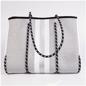 กระเป๋าผ้าโท้ทสำหรับผู้หญิงกระเป๋าโท้ทชายหาดพิมพ์โลโก้ได้ตามต้องการ - Product Image 2