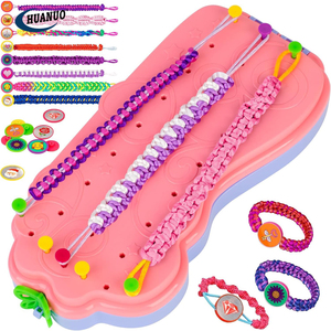 Kit de fabrication de bracelets d'amitié <span class=keywords><strong>pour</strong></span> enfants, ensemble de jouets <span class=keywords><strong>pour</strong></span> la création de bracelets, cadeaux <span class=keywords><strong>pour</strong></span> enfants, kit de fabrication de bracelets <span class=keywords><strong>pour</strong></span> filles - Product Image 1