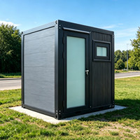Baño Móvil Portátil Ecológico de Diseño Tradicional con Instalaciones de Ducha Completas para Uso Público