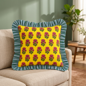 Funda de Almohada Decorativa con Volantes para Sofá Cama y Dormitorio, con Elegantes Detalles de Volantes para Decoración Interior del Hogar - Product Image 4