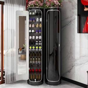 <span class=keywords><strong>Meuble</strong></span> <span class=keywords><strong>à</strong></span> <span class=keywords><strong>Chaussures</strong></span> Rotatif Circulaire Multicouche, Armoire de Rangement Moderne Grande Capacité pour Entrée - Product Image 4