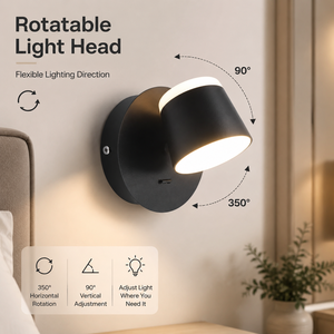 Modern Acrylic Led <b>Wall</b> <b>Light</b> 8W CCT Selectable Adjustable Indoor Bedroom Reading For Home Living Room Hotel Villa - Product Image 3