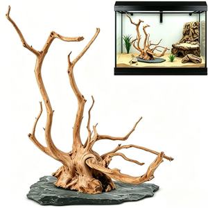 Bois flotté naturel en forme d'araignée, grand format, écologique, forme irrégulière pour aquarium, terrarium, vivarium - Product Image 1