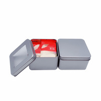Offre Spéciale – Boîte Carrée Mini en Métal Personnalisée pour Savon, Cartes à Jouer, Café, Gâteaux de Lune, Caviar, Chocolat – Idéale pour le Stockage Alimentaire