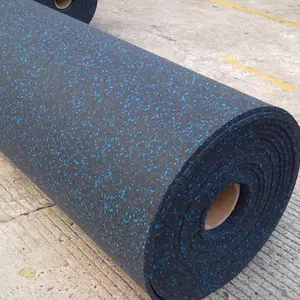 Competitive Price Strength Training Cushioning EPDM SBR Rubber Flooring Mats 3-12mm Thickness Rubber Flooring Roll For Gym