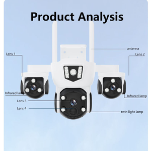 O-Kam Pro 2.4G 5G Dual Bands Drahtlose 15MP Kamera 3 Objektiv mit 3 Bildschirmen 4G Human Tracking Alarm Sicherheit Wasserdichtes Netzwerk CCTV - Product Image 4