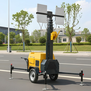 Sıcak Fırsat Mobil LED 5m 7m 9m Dizel Jeneratörlü Aydınlatma Kulesi Havaalanı Özel Işık Kulesi Treyleri - Product Image 5