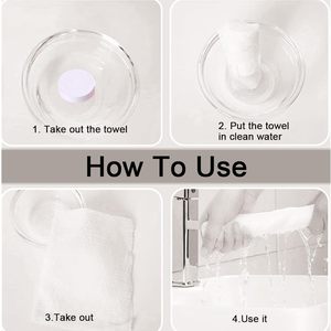 <b>Compressed</b> Tissue Disposable Nonwoven Towel Strong Absorbent Soft Comfortable Eco-Friendly Hotel Bathroom Cotton Square Facial - Product Image 2