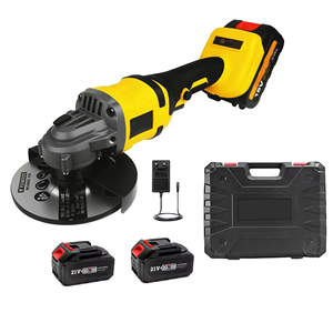 Mini-meuleuse d'angle sans fil professionnelle JMJ0006 avec interrupteur à glissière, moteur sans balais, batterie, roue de 4 1/2 pouces, fonctionnement haute vitesse - Product Image 1