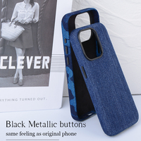 DL casing desainer merek mewah denim gaya retro 15Promax casing ponsel untuk iphone15pro 14pro max 13pro 12 11 Jalan chic keren