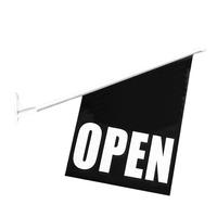 Drapeaux de mur en polyester personnalisés de haute qualité Beckon pour les cafés, avec un mât en plastique pour une présentation en extérieur