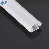 Tube diffuseur linéaire en polycarbonate OEM/ODM, blanc laiteux, coextrudé, pour éclairage, abat-jour, découpe sur mesure, pour maison et hôtel, LED