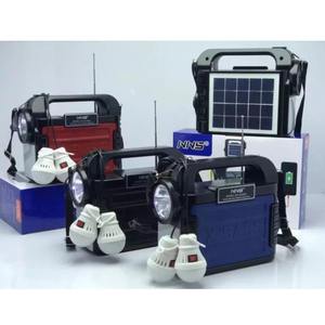 NS-S209SL Nss Nns-Radio Portatile con 3 Lampade LED, Pannello Solare e Sistema Domestico, Kit USB con Batteria e Radio FM - Product Image 6