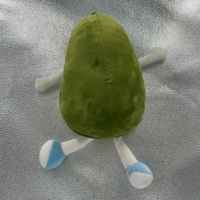 Peluche personnalisée sur mesure de haute qualité, jouet en peluche doux, faible MOQ, peluche en forme d'avocat