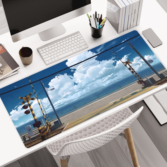 Custom Large XXXL Desk Mat Japanese Style Sublimation Oversized Gaming Mouse Pad Cartoon Custom Surface Fabric OEM Stock