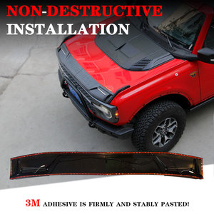 Nouveau Design protecteur de protection contre les insectes accessoires extérieurs, protection de capot, déflecteur de capot de voiture avec lumière LED pour Ford Bronco - Product Image 5