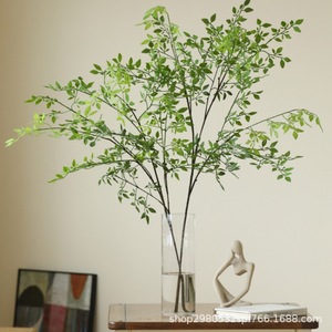 Planta Artificial de Rama Única de Nandina Domestica Simulada, Decoración de Escritorio para el Hogar y Accesorios de Fotografía, Qingyu Chronicle - Product Image 3