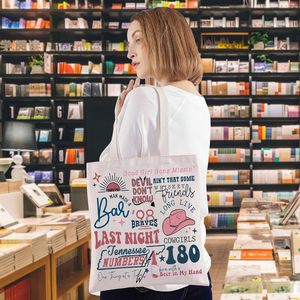 Bolsa de Compras Reutilizable con Diseño del Álbum One Last Night, Regalo para Fans de la Música <span class=keywords><strong>Country</strong></span>, Mercancía del <span class=keywords><strong>Cantante</strong></span> - Product Image 5