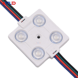 Square Waterproof 12V DMX Led Module RGB SMD5050 Flexible 4Lens Module 1.44W For Digital Advertising Lightbox Outdoor <b>Lighting</b> - Product Image 2