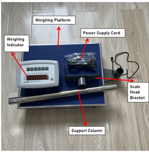 Báscula de <span class=keywords><strong>Plataforma</strong></span> Electrónica de Alta Precisión Puchun JSC-D7 0.5% IP55 (También Conocida como Báscula de <span class=keywords><strong>Plataforma</strong></span> Electrónica/Báscula de Piso) - Product Image 3