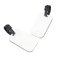 Étiquette de bagage personnalisable avec logo promotionnel, imprimable recto-verso, étiquette de bagage vierge pour sublimation