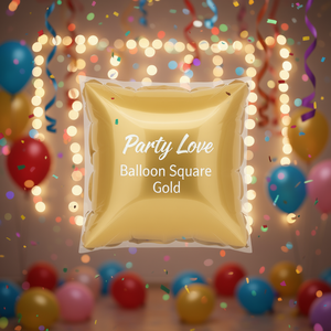 Party Love Square <b>Balloon</b> Gold 60Cm Foil Party <b>Decoration</b> - Product Image 2