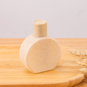 Bouteilles à pompe en paille de blé écologiques de 100 ml à 500 ml avec bouchon rabattable, biodégradables, pour le lavage corporel, le shampoing, les cosmétiques, l'emballage de produits de beauté - Product Image 6
